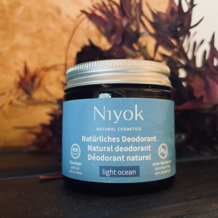 Déodorant crème anti-transpirant 2 en 1 - Light Ocean - Niyok - Cosmétique naturelle